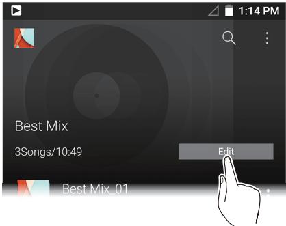 ONKYO GRANBEAT - Editing tracks in a play list - 1