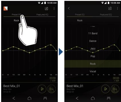 ONKYO GRANBEAT - ■ Selecting preset equalizers - 1
