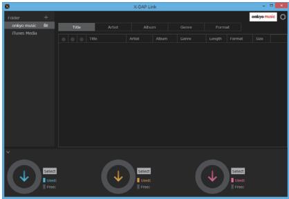 ONKYO GRANBEAT - Start X-DAP Link. - 1