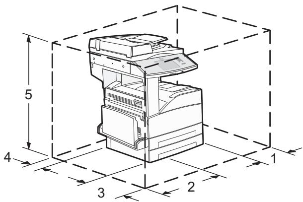 LEXMARK XM1140 - Sélection d'un emplacement pour l'imprimante - 2