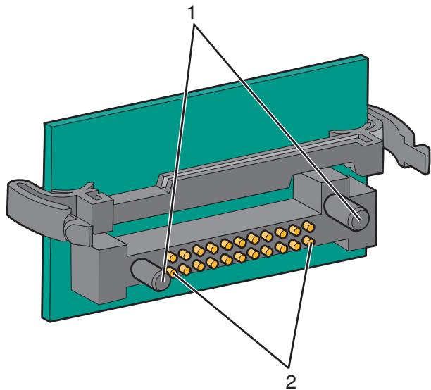LEXMARK XM1140 - Installation d'une carte mémoire flash ou d'une barrette microcode - 2