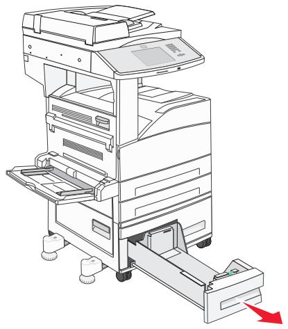 LEXMARK XM1140 - Chargement des tiroirs d'alimentation double 2000 feuilles optionnels - 1
