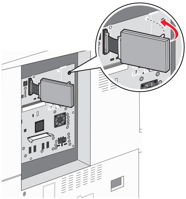 LEXMARK XM1140 - Installation d'un disque dur sur l'imprimante - 5