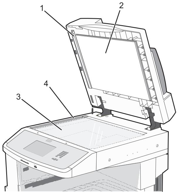 LEXMARK X860DE  -  X862DE -  X864DE - Nettoyage de la vitre du scanner - 1