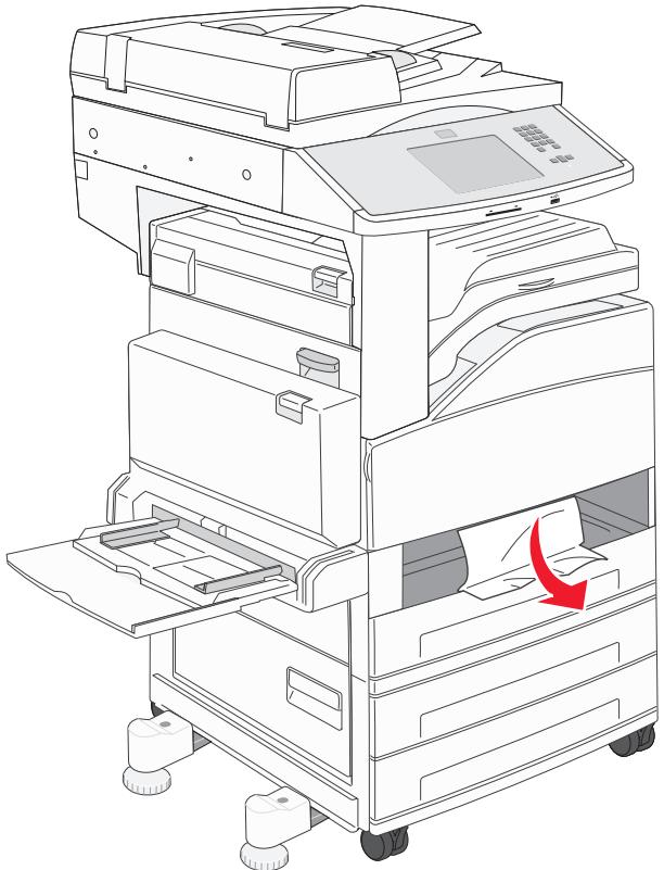 LEXMARK X860DE  -  X862DE -  X864DE - Bourrage dans le tiroir 1 - 2