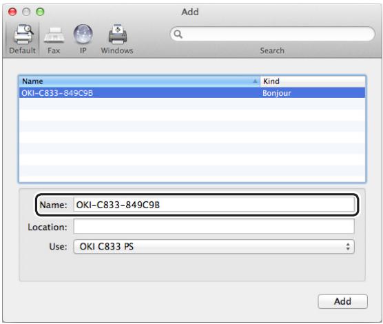OKI MC780DFN - Installé le pilote d'imprimante Mac OS X PS. (Excepté C813/C823) - 3