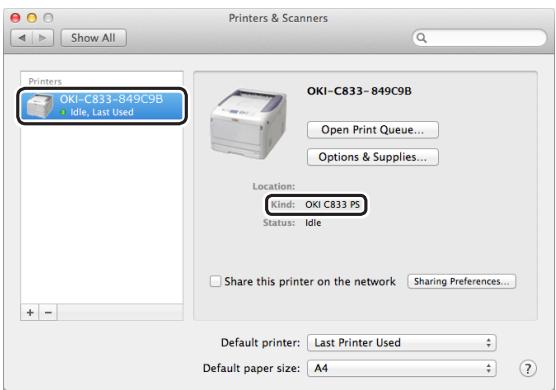 OKI ES6412DN - ■ Installez le pilote d'imprimante Mac OS X PS. (Excepté C813/C823) - 4
