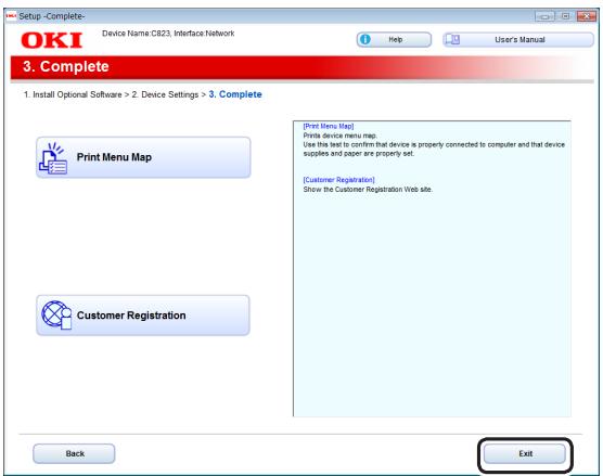 OKI ES6412DN - Cliquez sur [Quitter]. - 1