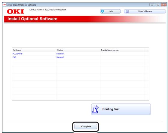OKI ES6412DN - Cliquez sur [Terminé]. - 1