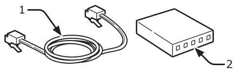 OKI C843DN - Connexion d'un cable Ethernet - 1