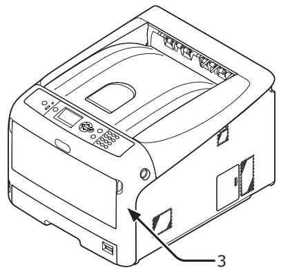 OKI C843DN - Fermez le capot avant (3). - 1