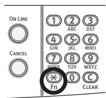OKI C843DN - Utilisation de la touche de fonction - 1
