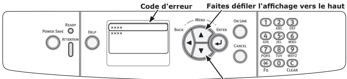 OKI C843DN - Écran affché après avoir appuyé sur le bouton - 1