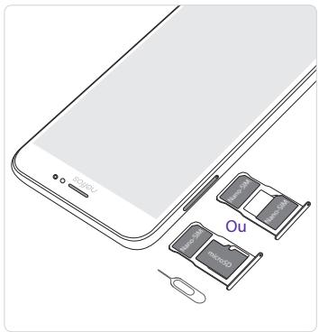 TP-LINK NEFFOS Y5 - Insérer les cartes - 1