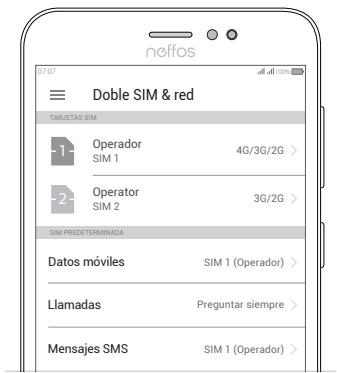 TP-LINK NEFFOS Y5 - Ajustes de Doble SIM - 1