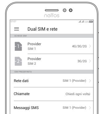 TP-LINK NEFFOS C7 - Impostazioni Dual SIM - 1