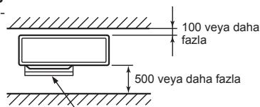 MITSUBISHI MXZ-5E102VA - Ondeki ve arkadaki engeller - 1