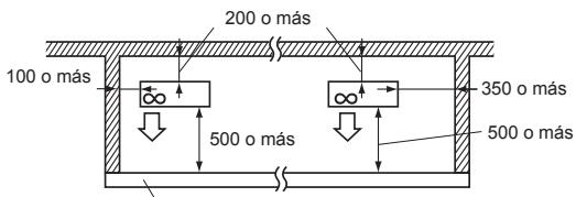 MITSUBISHI MXZ-5E102VA - Obstáculos por la parte frontal, trasera y en los lados - 1