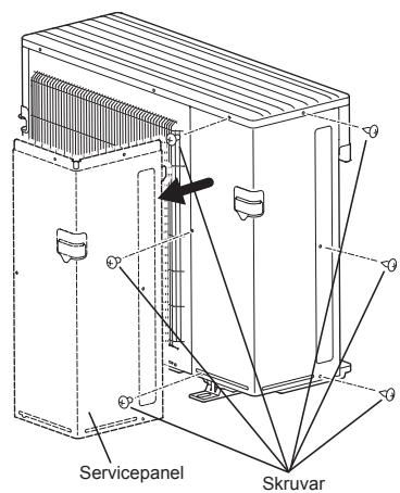 MITSUBISHI MXZ-5E102VA - 2-2. ANSLUTA UTOMHUSENHETENS LEDNINGAR - 1