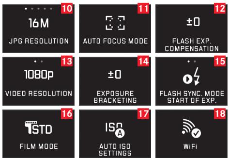 LEICA T SYSTEM - MENUPUNTEN - 2