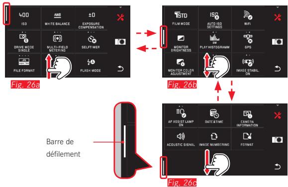 LEICA T SYSTEM - Sélection du menu principal Fig. 25a-c - 8