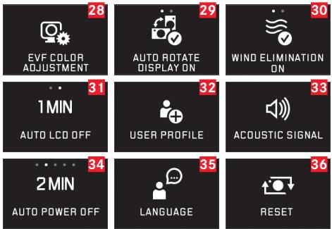 LEICA T SYSTEM - OPTIONS DE MENU - 4