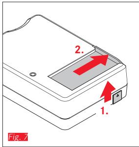 LEICA T SYSTEM - Affichage de I'etat de charge Fig.10 - 2
