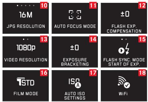 LEICA T SYSTEM - OPTIONS DE MENU - 2