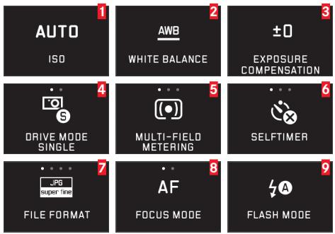 LEICA T SYSTEM - OPTIONS DE MENU - 1