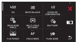 LEICA T SYSTEM - Sélection du menu principal Fig. 25a-c - 7