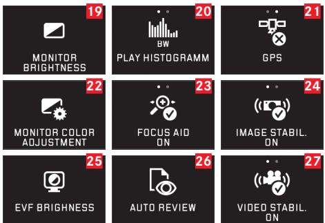 LEICA T SYSTEM - MENUPUNTEN - 3