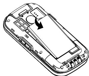 SWISSVOICE D28 - Insérer la batterie et replacer son couvercle - 1