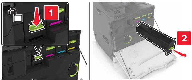 LEXMARK CS820DE - CS827DE - Remplacement d'une cartouche de toner - 2