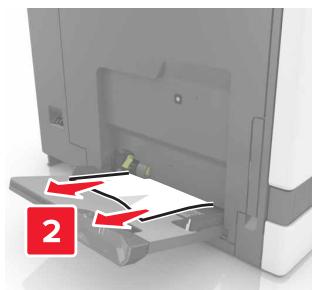 LEXMARK CS820DE - CS827DE - Bourrage de papier dans le chargeur multifonction - 2