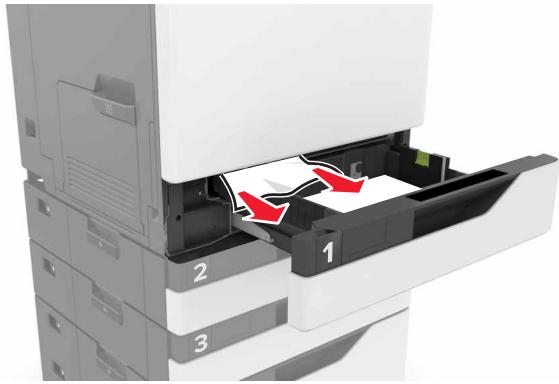 LEXMARK MS517DN - Bourrage papier dans les tiroirs - 2