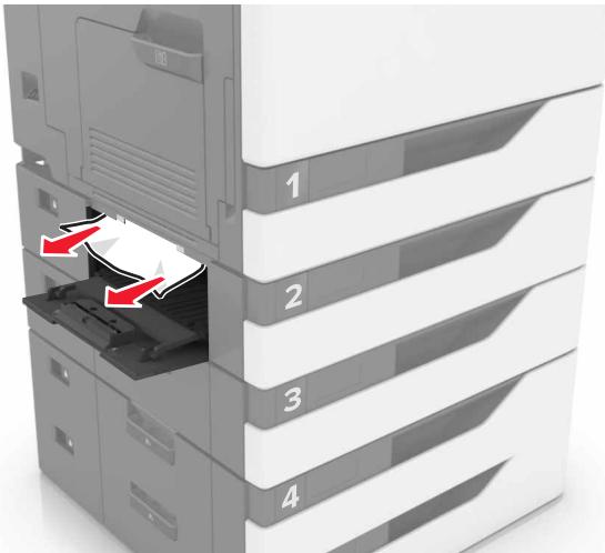 LEXMARK MS517DN - Bourrage papier dans les tiroirs - 4