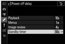 NIKON Z7 - The Standby Timer - 1