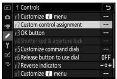NIKON Z7 - Select Custom Setting f2. - 1