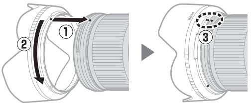 NIKON Z7 - Attaching and Removing the Lens Hood - 1