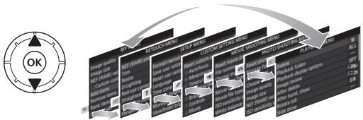 NIKON Z7 - Select a menu. - 1