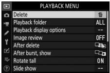 NIKON Z7 - Position the cursor in the selected menu. - 2