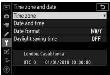 NIKON Z7 - Choose a time zone. - 1