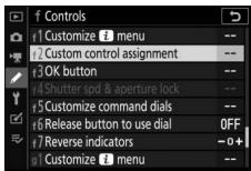 NIKON 1 V3 - Select Custom Setting f2. - 1
