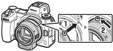 NIKON 1 V3 - Attaching the Adapter and Lens - 1