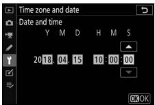 NIKON Z 6 - Set the clock. - 1
