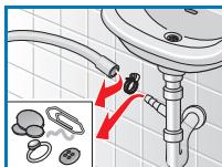 VIVA WFV14A20FF - WFV14B21FF - Flexible d'écoulement au niveau du siphon - 1