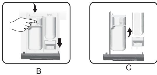 HISENSE WFBL7014V - Detergent dispenser - 1