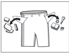 CURTISS MLFS 085IPL - Videz des poches intérieures et des poches des pantalons les petits objets métalliques qu'elles pourraient contenir (clous, épingles, trombones). - 1