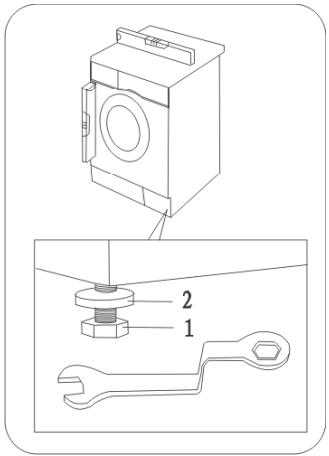 AMICA AWB510LP - Positioning and levelling the machine - 6