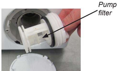 AMICA WA14642W - WA14655W - WA14656W - WA14657W - WA14662W - WTA14305W - Cleaning the pump filter - 3